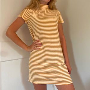 Urban Outfitters Mock Neck Mini T-Shirt Dress